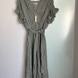 Max Studio Gingham Midi Dress BNWT